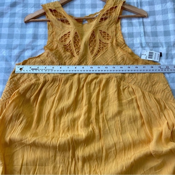 Ripcurl yellow dress sleeveless lightweight bohemian skater medium oversized sun - Picture 9 of 12